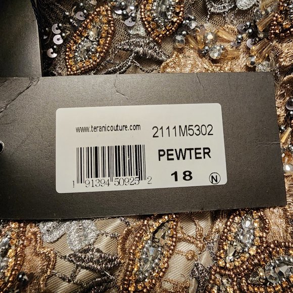 Terani Couture Gown size 18 2111M5302 $699..retail price $1210+tax - Picture 12 of 14